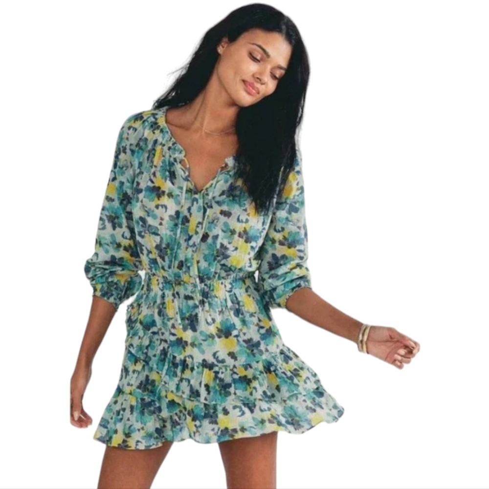 Loveshackfancy Rayna Dress Acai Berry Size Medium